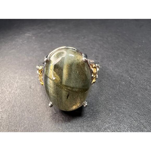 NEW Karis labradorite two toned ring size 9 - Picture 5 of 15
